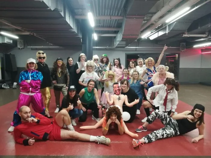90s hen party dance class in Sheffield